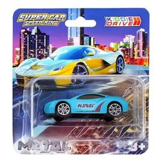 Машинка KiddieDrive Легковой автомобиль из металла в ассортименте (цвет по наличию) No Brand