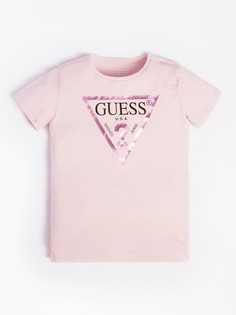 Футболка детская для девочек Guess J73I56K8HM0 розовая 14