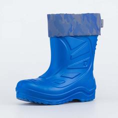 Резиновые сапоги детские Котофей 565127-18, синий, 32