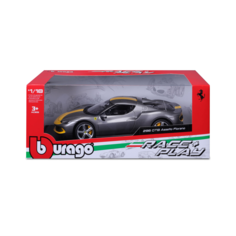 Машинка Bburago 296 GTB Assetto Fiorano 1:18 серый 18-16017