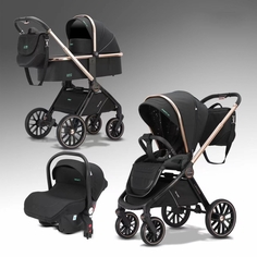 Коляска 3в1 Luxmom 788 черный