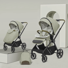 Прогулочная коляска Luxmom A2 new, зеленый