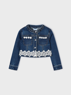 Куртка джинсовая детская Mayoral 3475, синий, 9 лет