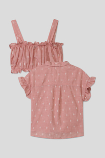 Блузка детская Mayoral 6105, розовый, 16 лет