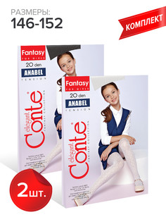Колготки детские Conte Kids ANABEL, bianco,nero, 146-152