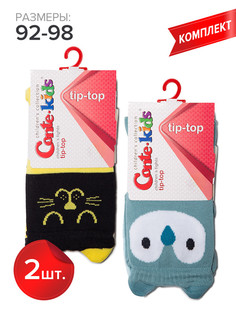 Колготки детские Conte Kids TIP-TOP 17С-60СП, желтый (446), бирюзовый (447), 92-98