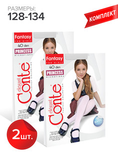 Колготки детские Conte Kids PRINCESS 40, bianco, 128-134