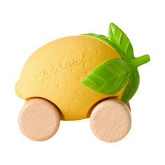 Машинка прорезыватель для зубов OLI&CAROL Lou the Lemon на деревянных колесах