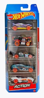 Игровой набор из 5 машинок Hot Wheels ACTION HFV85/01806