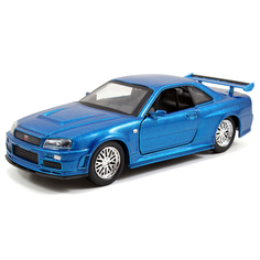 Модель машинки Jada Toys Форсаж 1:32 2002 Nissan Skyline GTR R34-Blue 0801310971857