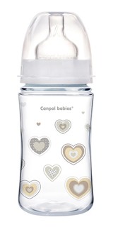 Бутылочка Canpol Babies, Easystart Newborn Baby антиколиковая 240мл, белый; прозрачный