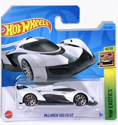 Машинка базовой коллекции Hot Wheels McLAREN SOLUS GT белая 5785/HKG70