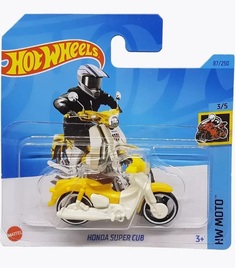 Машинка базовой коллекции Hot Wheels HONDA SUPER CUB желтая 5785 HKK32