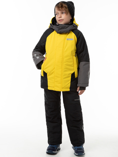 Комплект верхней одежды детский NIKASTYLE 7з7324, желтый/черный, 146