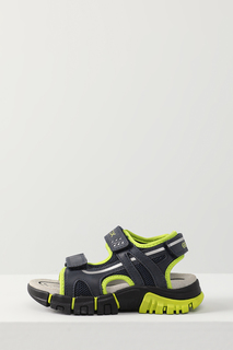 Сандалии GEOX J35GHC014MEC0749, синий/зеленый, 33