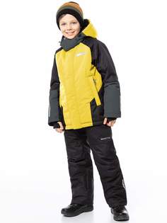 Комплект верхней одежды детский NIKASTYLE 7з7524, желтый/черный, 164