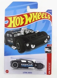Машинка базовой коллекции Hot Wheels LETHAL DIESEL черная C4982 HCT84