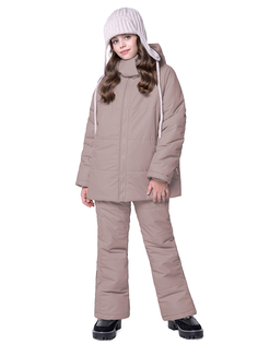 Комплект верхней одежды детский NIKASTYLE 7з8624, какао, 158