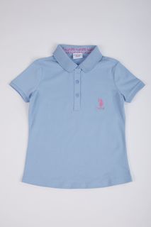 Поло детское US Polo Assn G084SZ0110TP01-IY024_VR003, голубой, 122