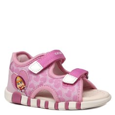Сандалии GEOX B SANDAL IUPIDOO GIRLB4517C, розовый, 21