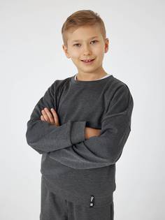 Свитшот детский Batik 049 ш24-1, серый меланж, 146 Батик