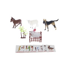 Развивающий набор Феникс Toys Животные, фигурки, 10 карточек, 1001874