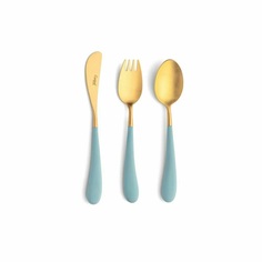 Набор детских столовых приборов Cutipol Alice Turquoise 3 предмета