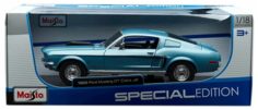 Машинка Maisto 1:18 1968 Ford Mustang GT Cobra Jet 31167