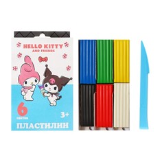 ПластилинHello Kitty&friends пластиковая стека 6 цветов 120 г Centrum