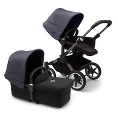 Коляска 2в1 Bugaboo Donkey 5 Mono Graphite, цвет Midnight Black / Stormy Blue