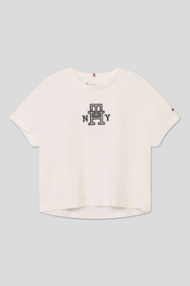 Футболка детская Tommy Hilfiger KG0KG07437, белый, 152