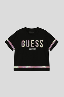 Футболка детская Guess J4RI08 K6YW4, черный, 128