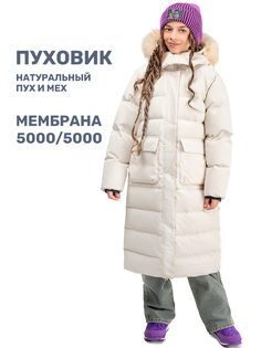 Пальто детское NIKASTYLE 6з9424, молоко, 152