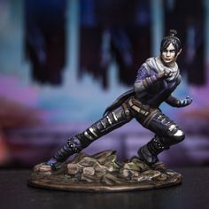 Рэйф металлическая коллекционная фигурка в росписи Апекс Легендс Wraith Apex Legends ATM Studio