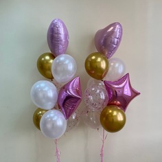 Набор шаров с гелием №261 Для женщины 000001848, 14 шт No Brand