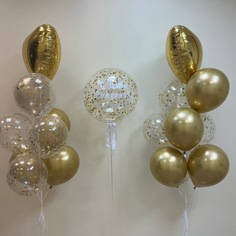 Набор шаров с гелием №519 С днем рождения No Brand