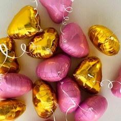 Набор шаров с гелием №558 в потолок Сердечки, 15 шт No Brand