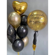 Набор шаров с гелием №262 Доченька с днем рождения 000001851, 7 шт No Brand