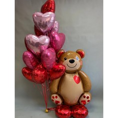 Набор шаров с гелием №153 Для влюбленных 000001586, 14 шт No Brand