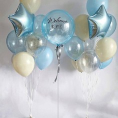 Набор шаров с гелием 85 - шары для него No Brand