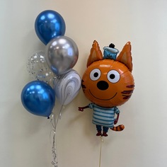 Набор шаров с гелием №154 Коржик No Brand