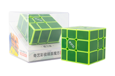 Кубик Рубика зеркальный магнитный QiYi MoFangGe Mirror 3x3 Magnetic Tiled, зелёный