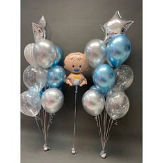 Набор шаров с гелием 217 - Новорожденный No Brand