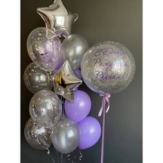 Набор шаров с гелием 206 - с днём рождения No Brand