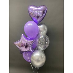 Набор шаров с гелием 207 - С днем рождения No Brand