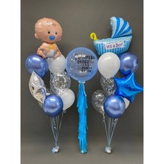 Набор шаров с гелием 292 - Новорожденный No Brand