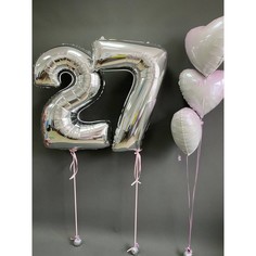 Набор шаров с гелием 262 - с цифрами 27 No Brand