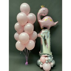 Набор шаров с гелием 399 - годовасие No Brand