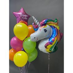 Набор шаров с гелием 420 Единорог No Brand