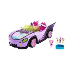 Игрушечный автомобиль-кабриолет Ghoul Mobile из пластика в наборе с аксессуарами Monster High